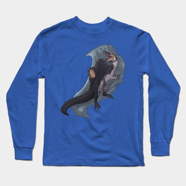 Spinosaurus aegyptiacus Long Sleeve T-Shirt by CoffeeBlack